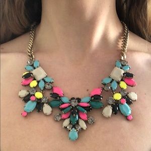 Bright funky chunky necklace